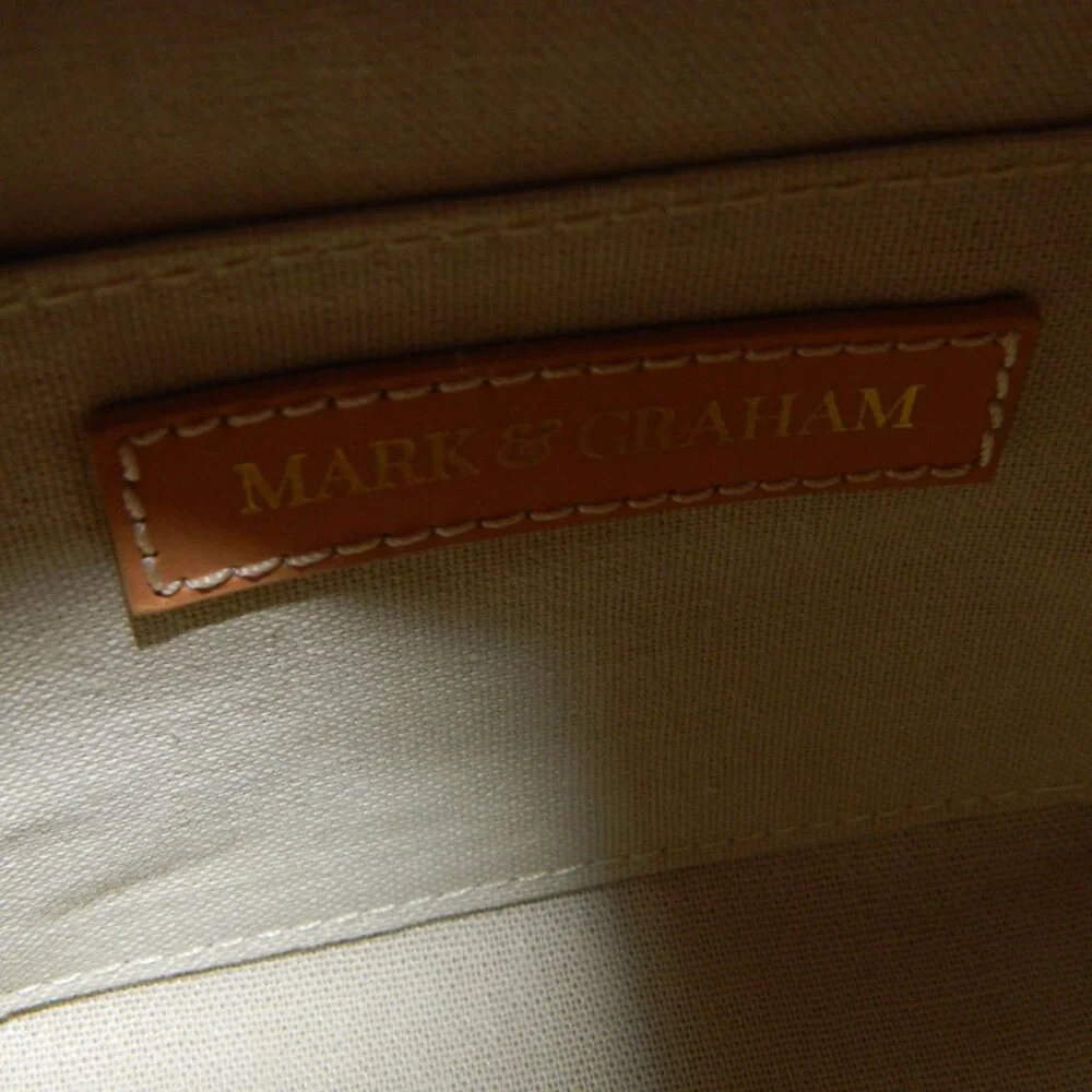 Mark & Graham Wicker and Leather Coral Clutch - Picture 4 of 4